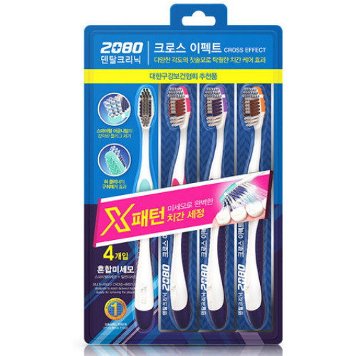 2080 크로스 이펙트 칫솔 (4개)_이미지