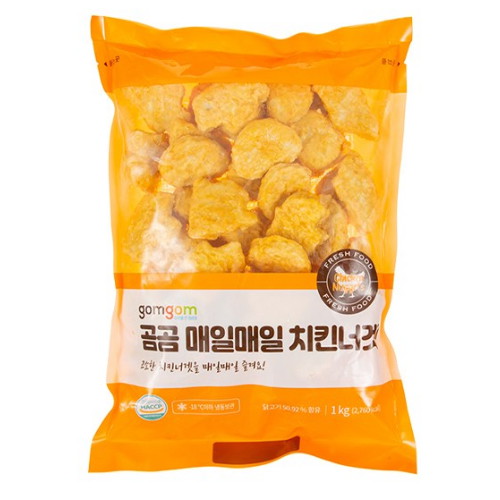 곰곰 매일매일 치킨너겟 1kg (5개)_이미지