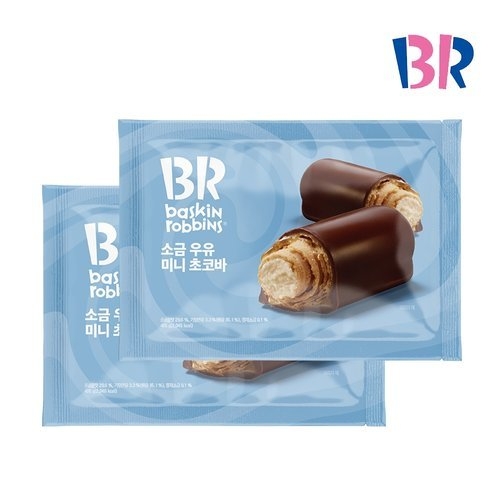 배스킨라빈스 소금우유 미니초코바 405g (2개)_이미지