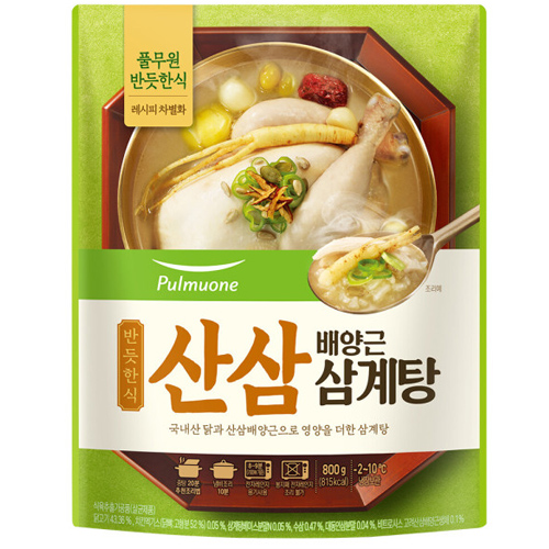 풀무원 반듯한식 산삼 배양근 삼계탕 800g (1개)