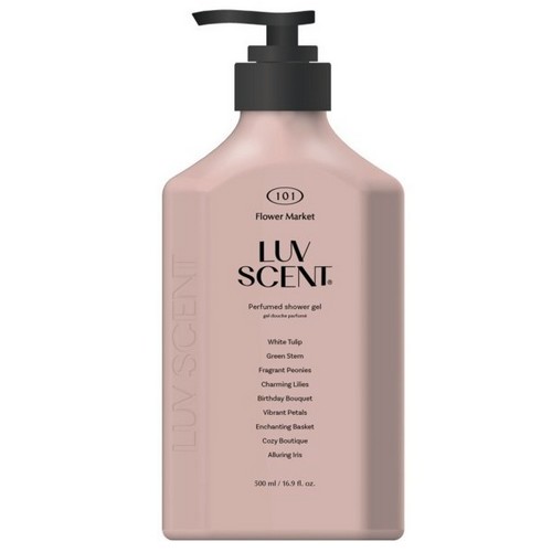 애경 2080 럽센트 바디워시 플라워마켓 화이트튤립 500ml (3개)