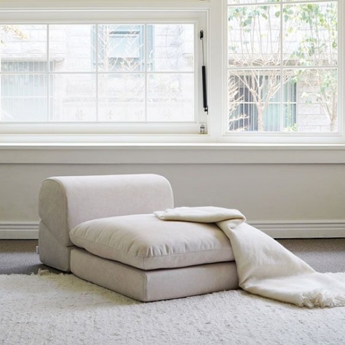 누움 와이드 조야 이지클린 패브릭 소파베드 1인용