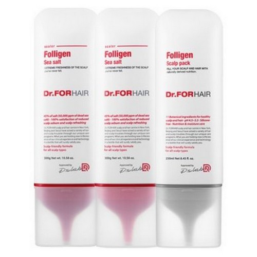닥터포헤어 폴리젠 씨솔트 스케일러+스칼프 헤어팩 3종 세트_이미지