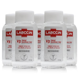애경 랩신 V3 새니타이저 겔 손소독제 60ml[5개]
