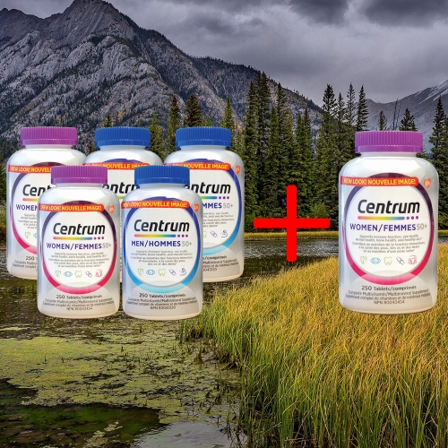 센트룸 실버 포 맨 50+ 250정 + 실버 포 우먼 250정 세트 (3개)