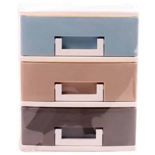 칸칸 파스텔 수납박스 소 3단