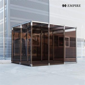 엠파이어 자연환기형 조립식 흡연부스 반오픈형 (3x2x2m)