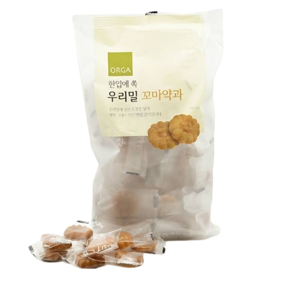 올가홀푸드 한입에 쏙 우리밀 꼬마약과 400g (1개)_이미지