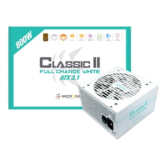 마이크로닉스 Classic II 풀체인지 <b>800W</b> 80PLUS브론즈 ATX3.1 화이트