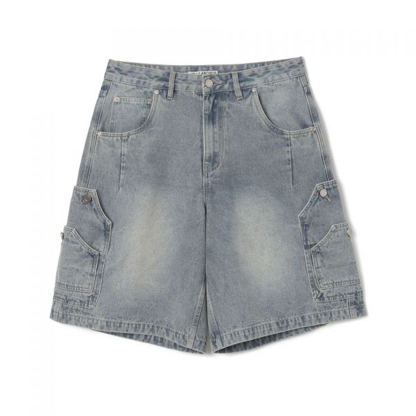 ARCHIVE 더블 페이드 하프 데님 팬츠 샌드 블루 416235