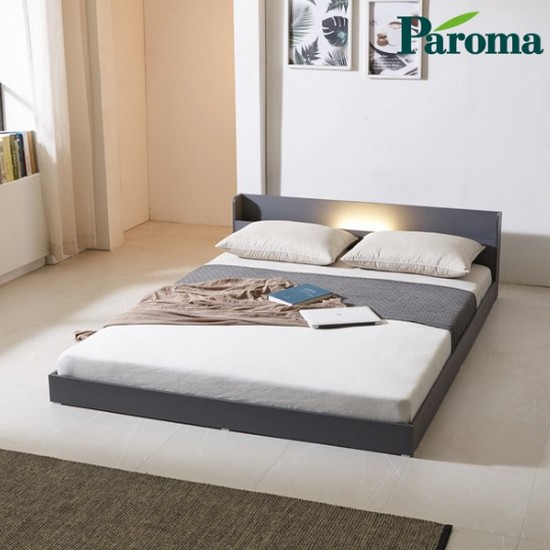 파로마 하임 로자인 LED 헤드 수납 저상형 침대 Q+깔판 (40T라텍스독립)_이미지