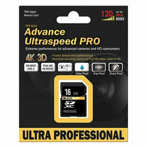 인플레이 SDHC CLASS10 UHS-I U3 Ultra Speed PRO 120MB/s (16GB)_이미지