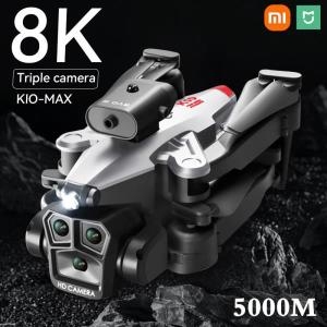 샤오미 3 카메라 드론 K10Max 미니 8k Esc 전문 항공 사진 카메라, 광학 흐름 장애물 회피 접이식 쿼드콥터_이미지