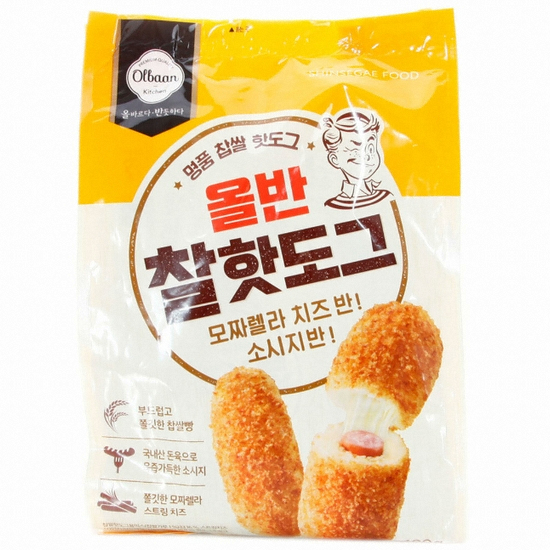 신세계푸드 올반 찰 핫도그 5개입 400g (1개)