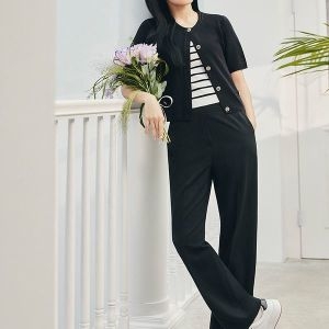 폴햄 여성 쿨링 세미와이드 밴딩 슬랙스_PHF2PP2033_이미지