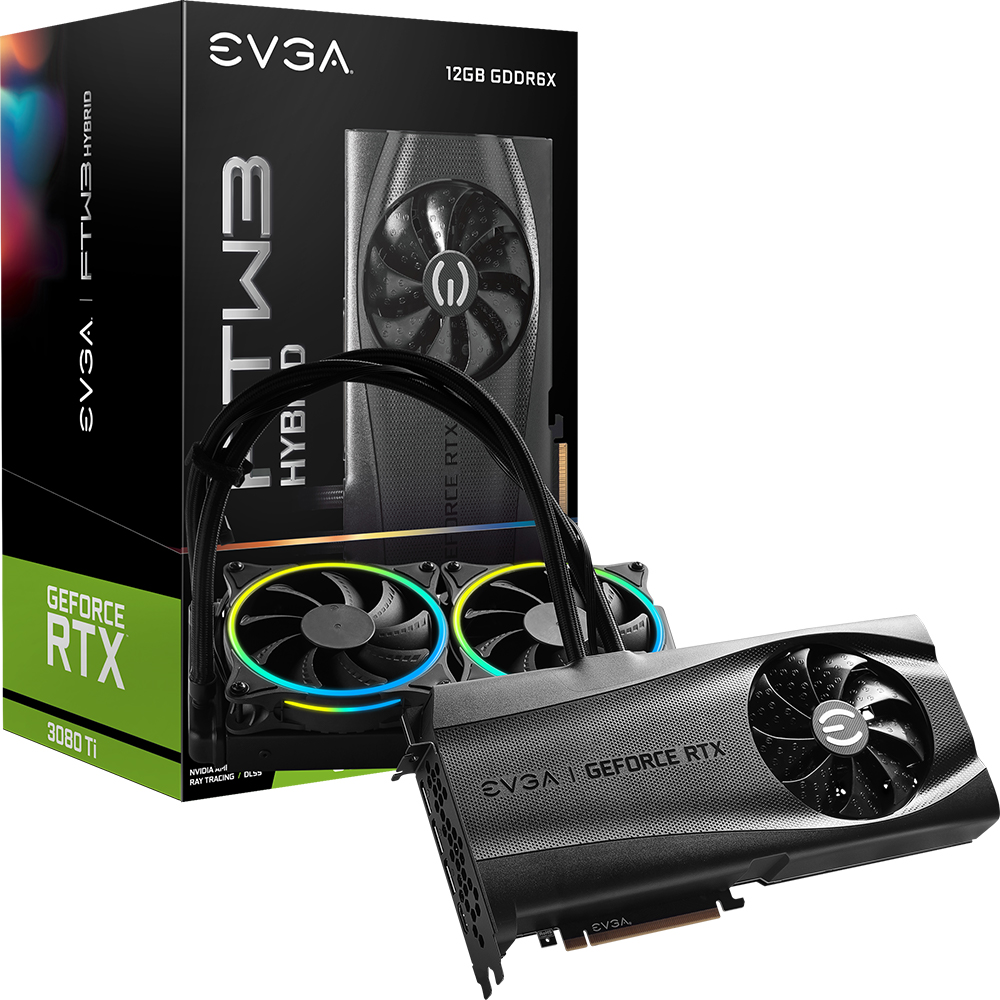 EVGA 지포스 RTX 3080 Ti FTW3 ULTRA HYBRID GAMING D6X 12GB (해외구매)_이미지