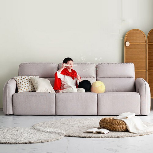 레이디가구 알망 EC패브릭레더 가죽 리클라이너 4인용_이미지