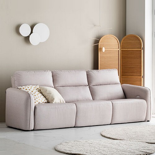 레이디가구 알망 EC패브릭레더 가죽 리클라이너 4인용