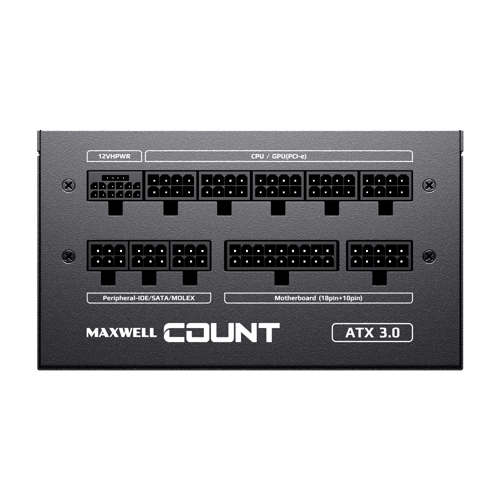 맥스엘리트 MAXWELL COUNT 850W 80PLUS골드 풀모듈러 ATX3.0_이미지