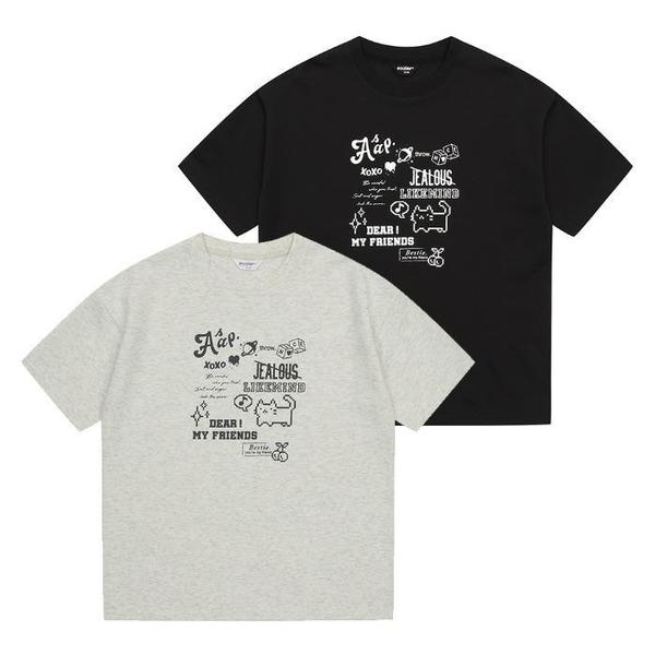 에꼴리에 더센트럴 TC01 5부 이모지 믹스 쿨 양면티 26B0481 S47286877