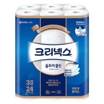 크리넥스 울트라 클린 25m (24롤)