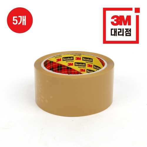 307 아크릴 포장 박스테이프 묶음 판매 투명 미색 테이프 40M 투명 5개