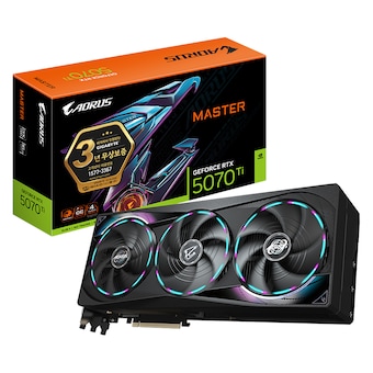 GIGABYTE <b>AORUS</b> 지포스 RTX 5070 Ti MASTER D7 16GB 제이씨현