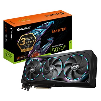 GIGABYTE <b>AORUS</b> 지포스 RTX 5070 Ti MASTER D7 16GB 제이씨현