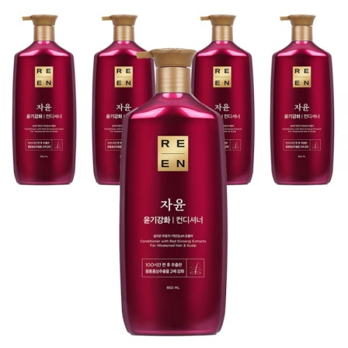 LG생활건강 리엔 자윤 윤기강화 컨디셔너 950ml (5개)