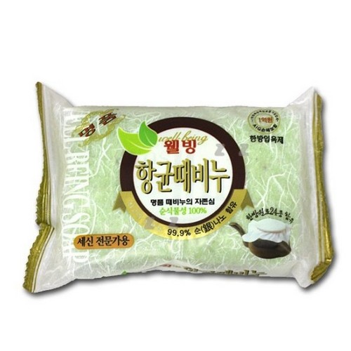 웰빙 항균 한방 때비누 200g (1개)