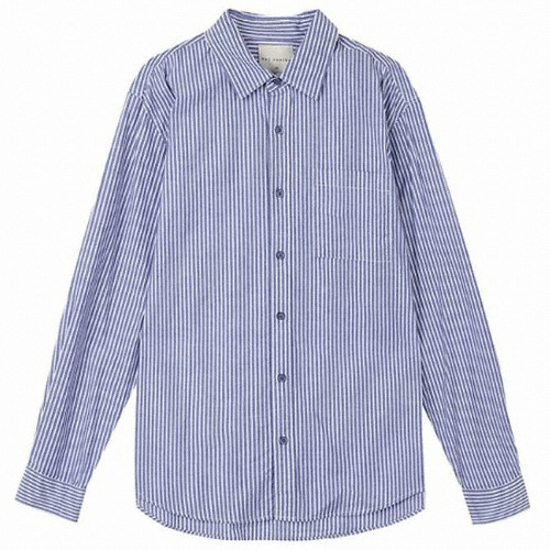 TBJ 코튼스판 루즈핏 스트라이프 셔츠 T195SH101P_이미지