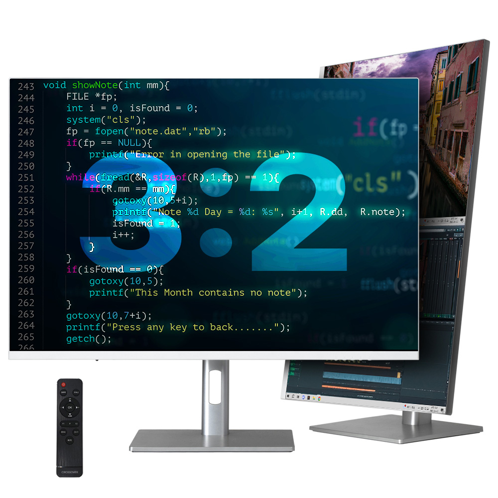 크로스오버 듀얼뷰 28UDP4K UHD 75 PD65