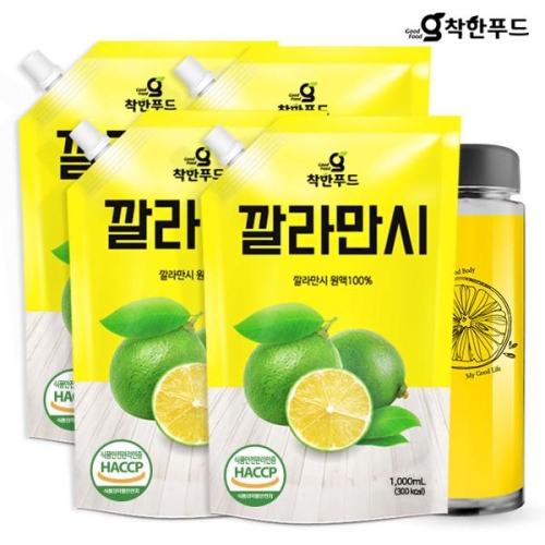  착한푸드 깔라만시 원액 100 1000ml 4팩