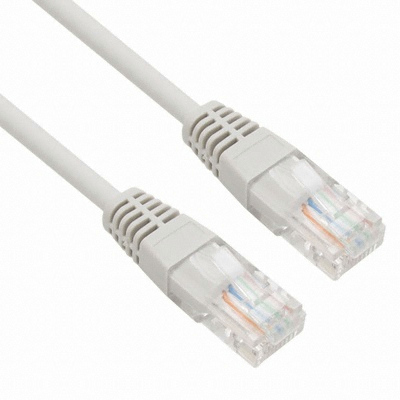 강원전자 NETmate CAT.5E UTP 다이렉트 랜케이블 그레이 (NMC-U505G, 0.5m)_이미지