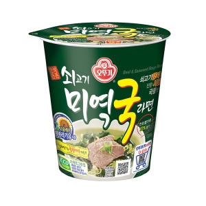 오뚜기  쇠고기 미역국 라면 컵 60g