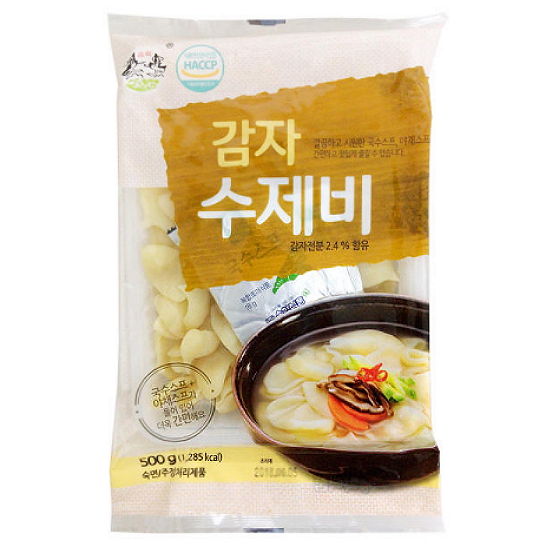 송학식품 감자수제비 500g (1개)_이미지