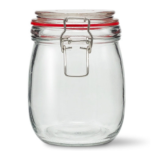 미르코리아 잼병 클립 메탈글라스자 700ml (1개)_이미지