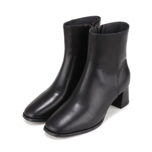 바바라 소가죽 스퀘어토 5.5cm 앵클부츠 BBI860BK_이미지