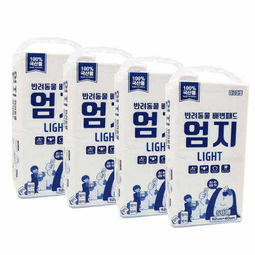 다온 엄지 라이트 배변패드 아로마향 50매 (4개)_이미지