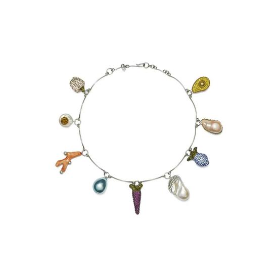 토리버치 큐리오시티 베지터블 참 네크리스 171667