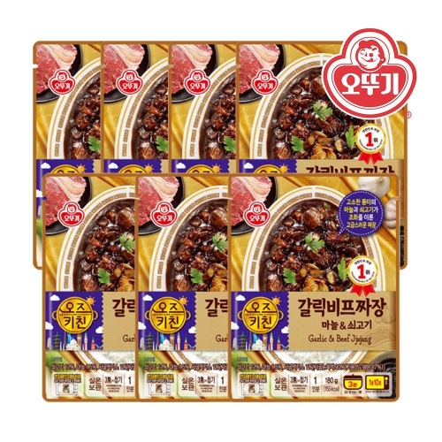 오뚜기 오즈키친 갈릭비프짜장 180g (7개)_이미지