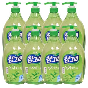 라이온코리아 참그린 기름기 뽀드득 레몬녹차 1kg (965ml) (8개)