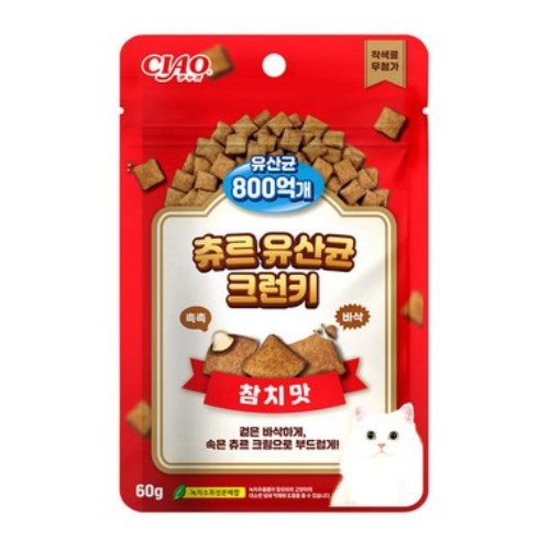 이나바 캣 챠오츄르 유산균 크런키 참치맛 TSC-201K 60g (10개)_이미지