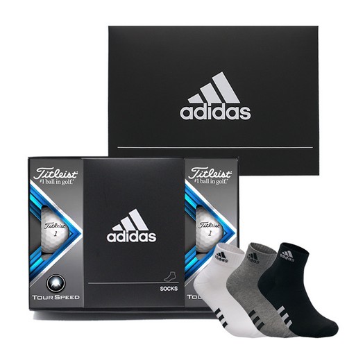 타이틀리스트 투어 스피드 6구+아디다스 이중쿠션 양말 1세트_이미지