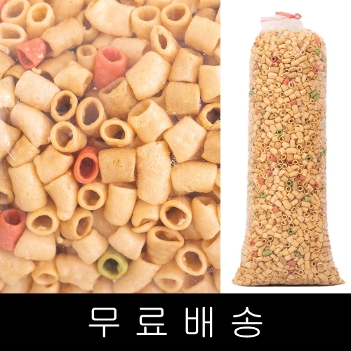 코리아푸드 마카로니 대롱과자 1kg (1개)