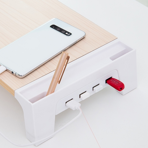 레토GMS LMS-W05H 스마트 USB 우드 모니터받침대 (58cm)_이미지