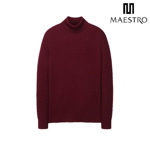 마에스트로 캐시미어 조직감 풀터틀넥 니트 MASW4D083D3