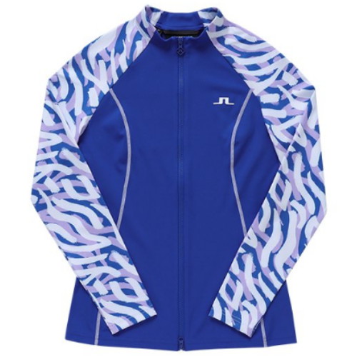 제이린드버그 준 프린트 미드 레이어 골프 자켓 GWJS08502 (Q279, 블루)_이미지