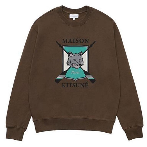 메종키츠네 칼리지 프린트 콤포트 맨투맨 LM00309KM0307 (P360, 카키)이미지입니다. 누르면 해당 게시물로 새창이동합니다.