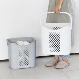 네이쳐리빙 손잡이가 편리한 빨래바구니 (1개)